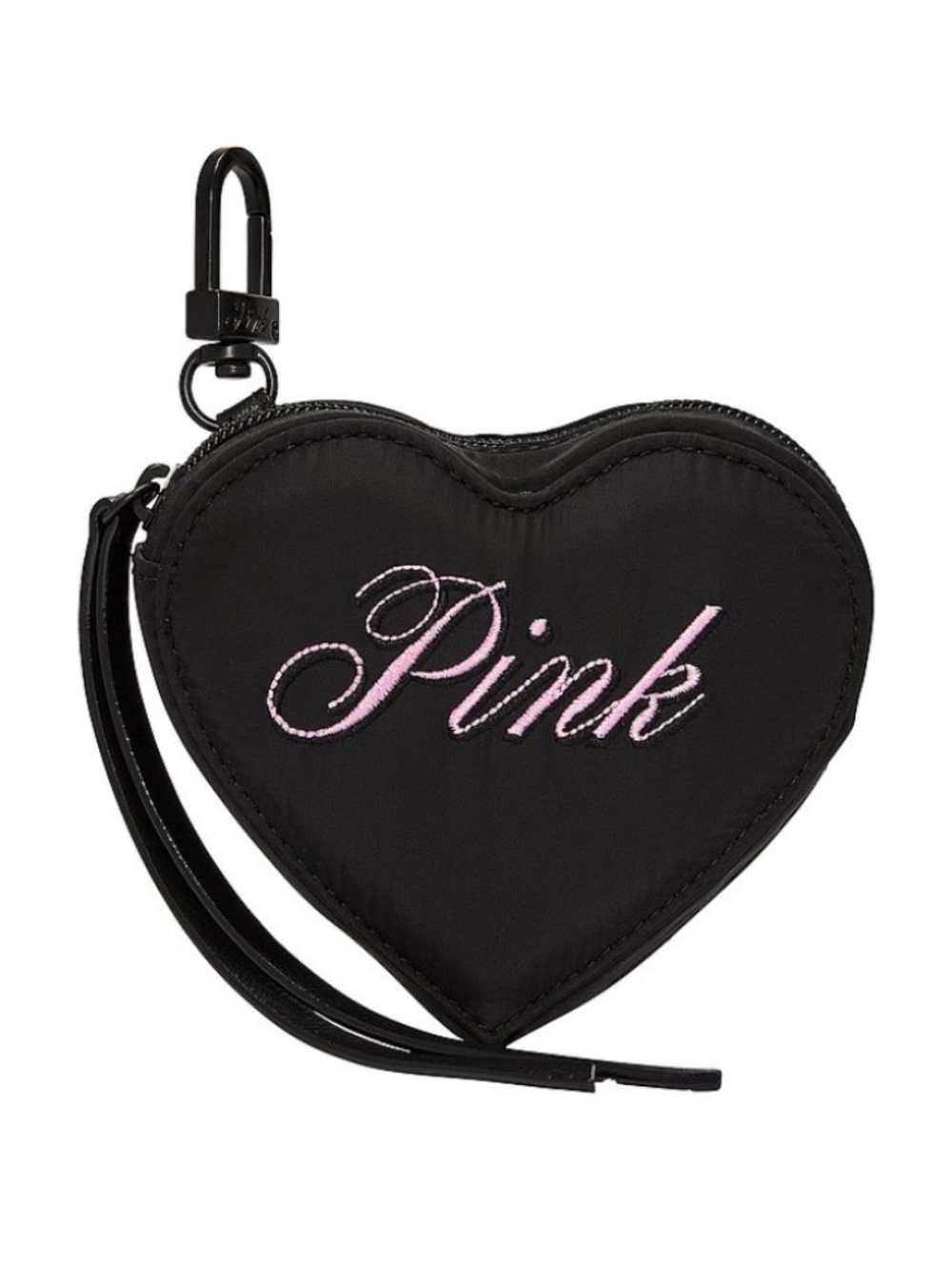 PINK Victoria’s Secret Heart Pouch Keychain Charm NWT